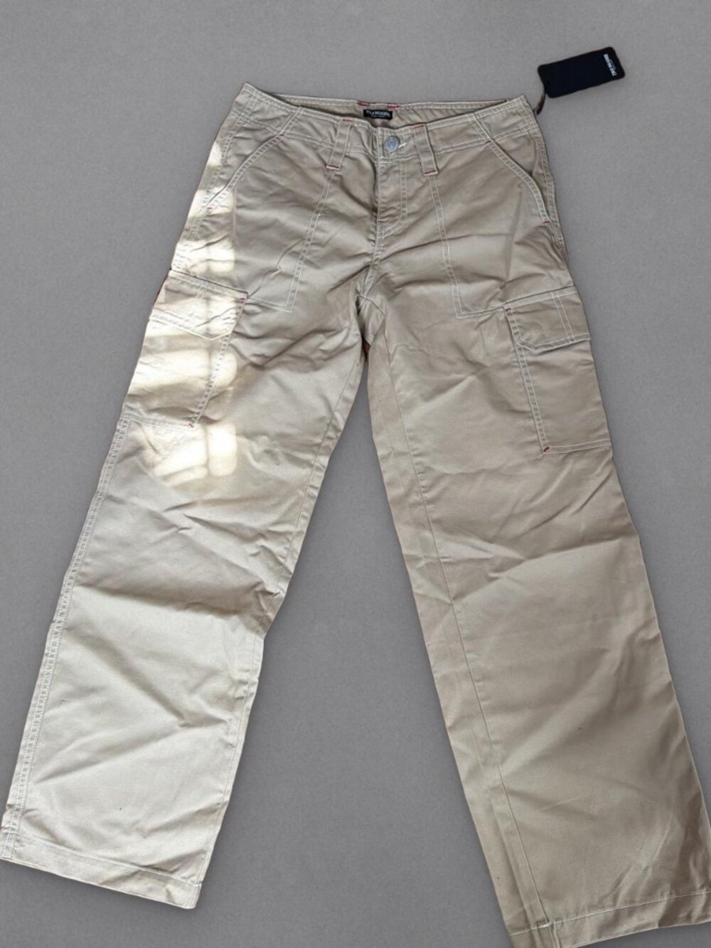 True Religion cargo pants, tan